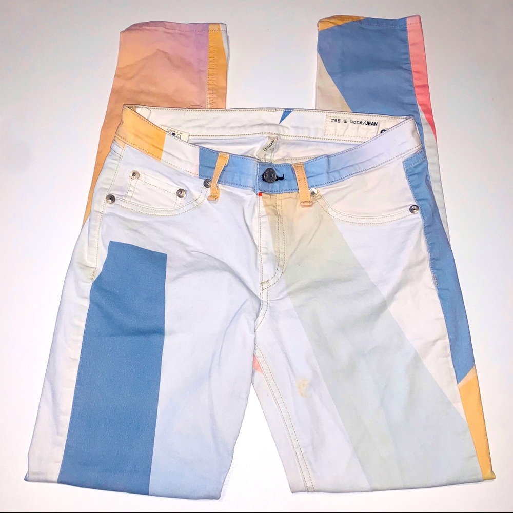 Rag & Bone Goetz Print Legging Jeans - Size 27 - image 5